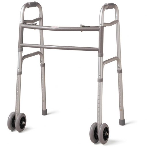 Bariatric Folding Walker with 5'' Wheels