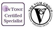 In Tone Certified Specialist logo and The VGM Group logo